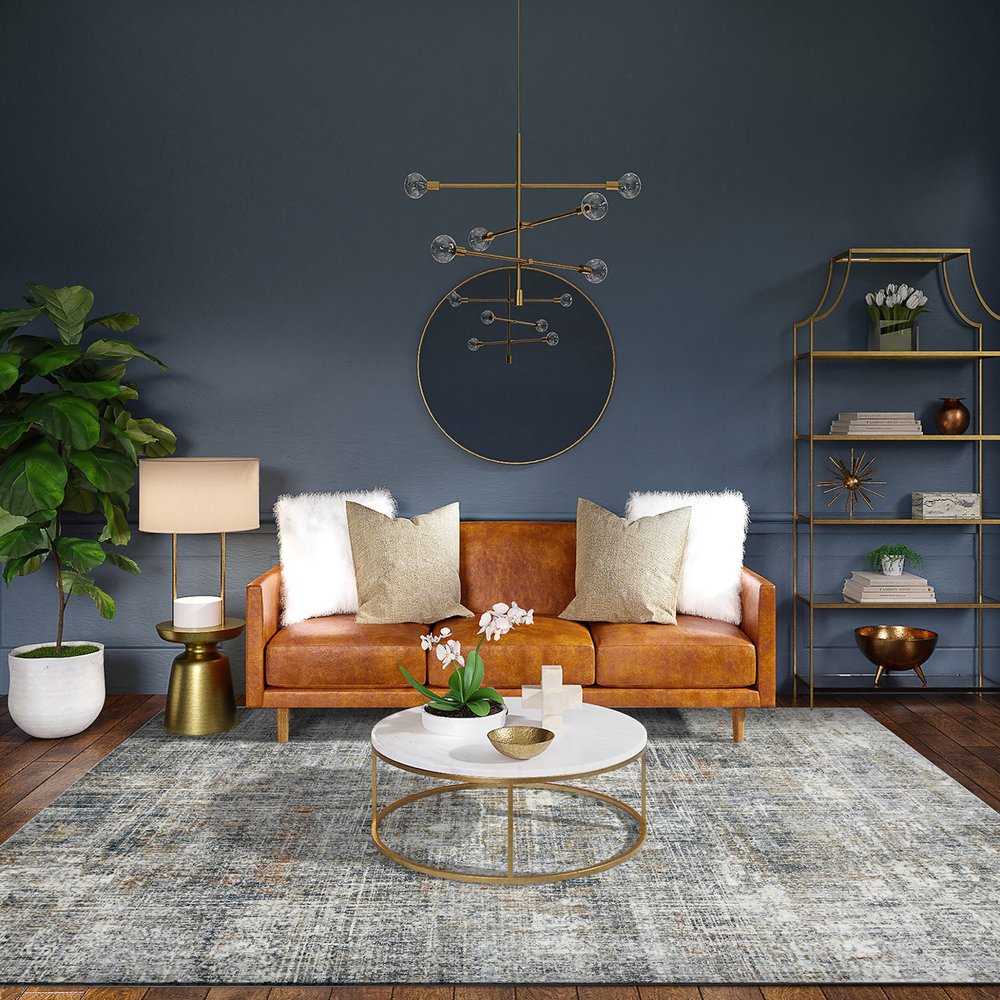 2' X 3' Ivory Gray And Brick Red Abstract Area Rug