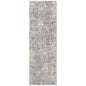 2' X 3' Ivory Gray And Brick Red Abstract Area Rug