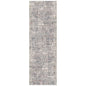 2' X 3' Ivory Gray And Brick Red Abstract Area Rug