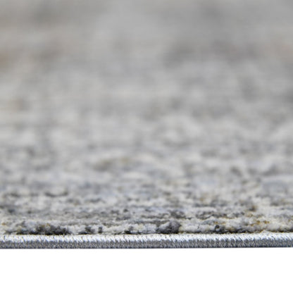 2' X 3' Ivory Gray And Brick Red Abstract Area Rug