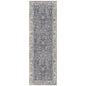 2' X 3' Ivory Charcoal And Brick Red Oriental Area Rug