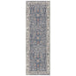 5' X 8' Ivory Charcoal And Brick Red Oriental Area Rug