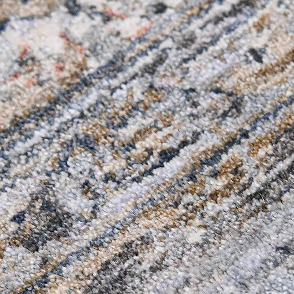 2' X 3' Ivory Charcoal And Brick Red Oriental Area Rug