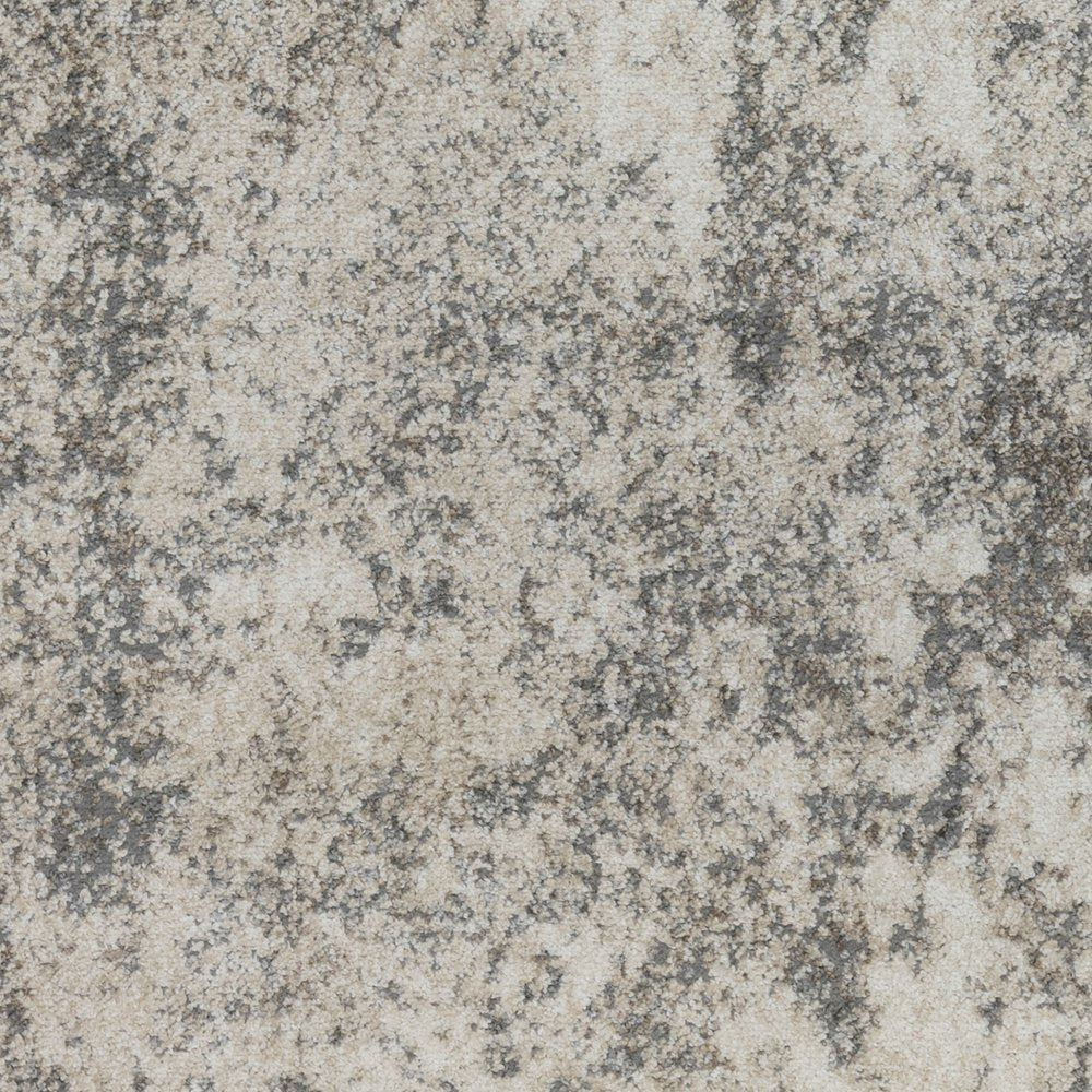 2' X 3' Ivory And Gray Abstract Area Rug