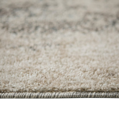 2' X 3' Ivory And Gray Abstract Area Rug