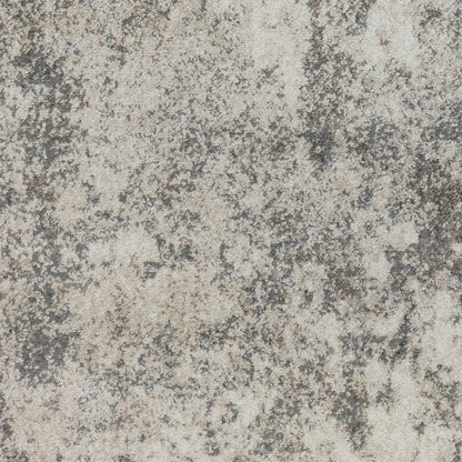 2' X 3' Ivory And Gray Abstract Area Rug