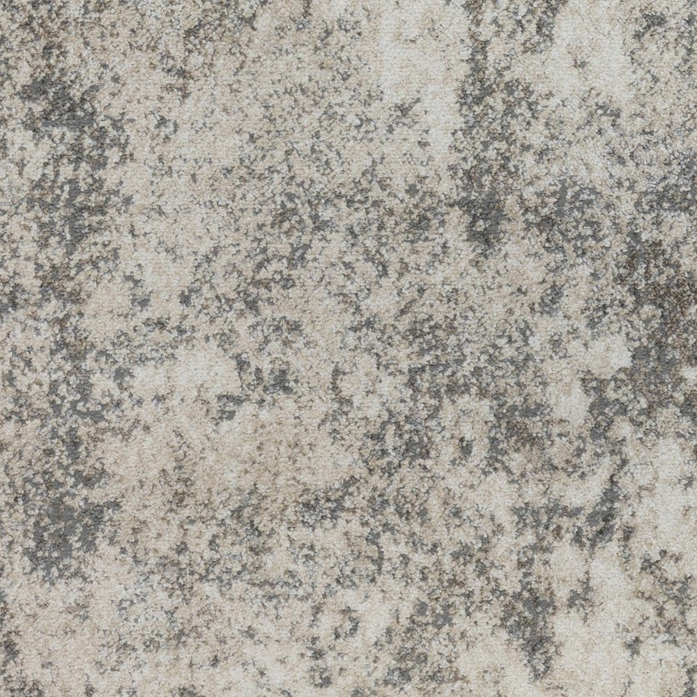 2' X 3' Ivory And Gray Abstract Area Rug