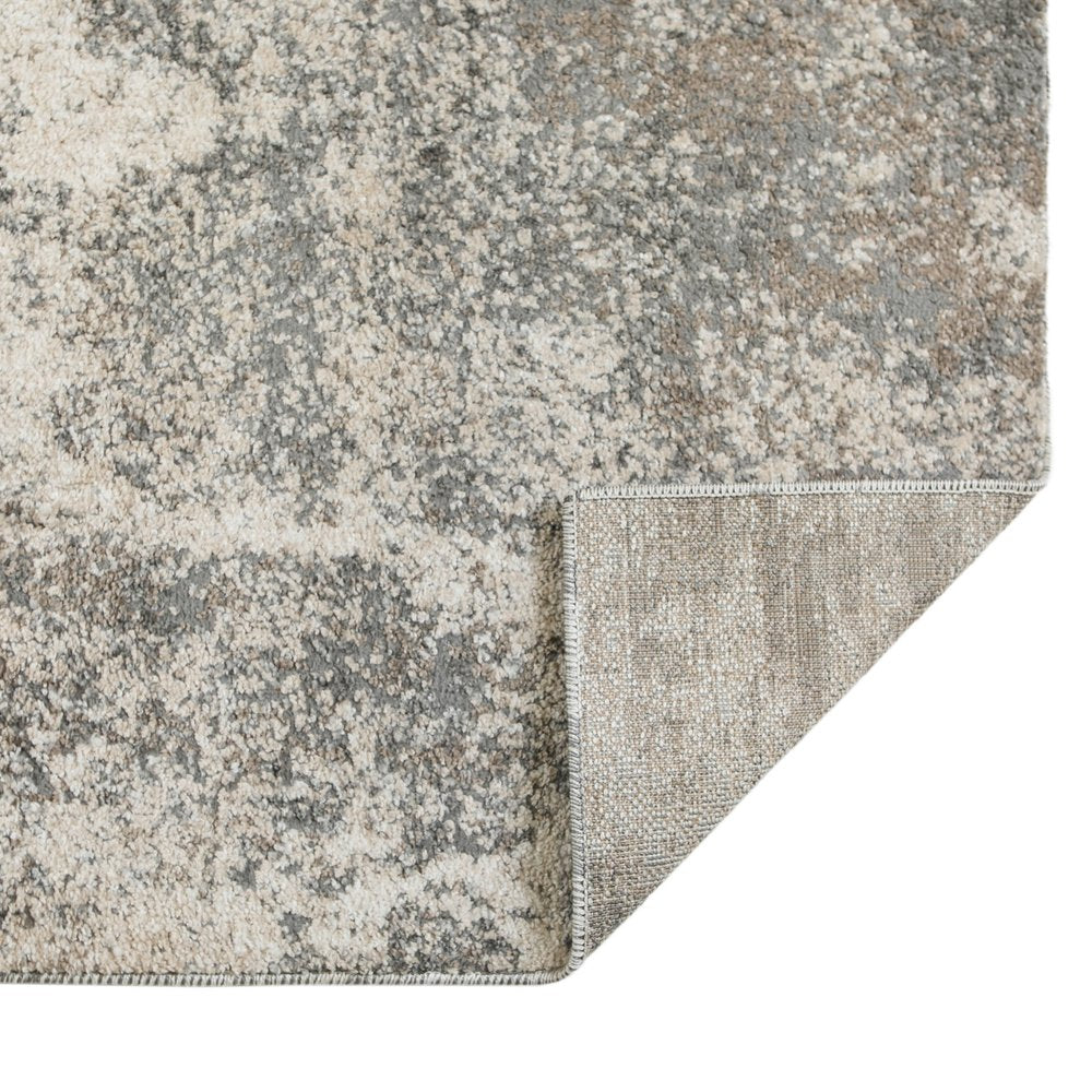 2' X 3' Ivory And Gray Abstract Area Rug