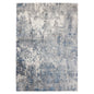 9' X 12' Gray And Light Blue Abstract Area Rug