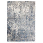 9' X 12' Gray and Light Blue Abstract Power Loom Area Rug