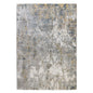 9' X 12' Ivory Blue And Yellow Abstract Area Rug