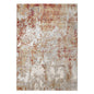 9' X 12' Ivory Red And Gray Abstract Area Rug