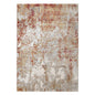 2' X 3' Ivory Red And Gray Abstract Area Rug