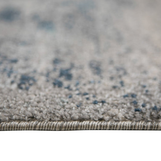 2' X 3' Dark Blue And Gray Abstract Area Rug