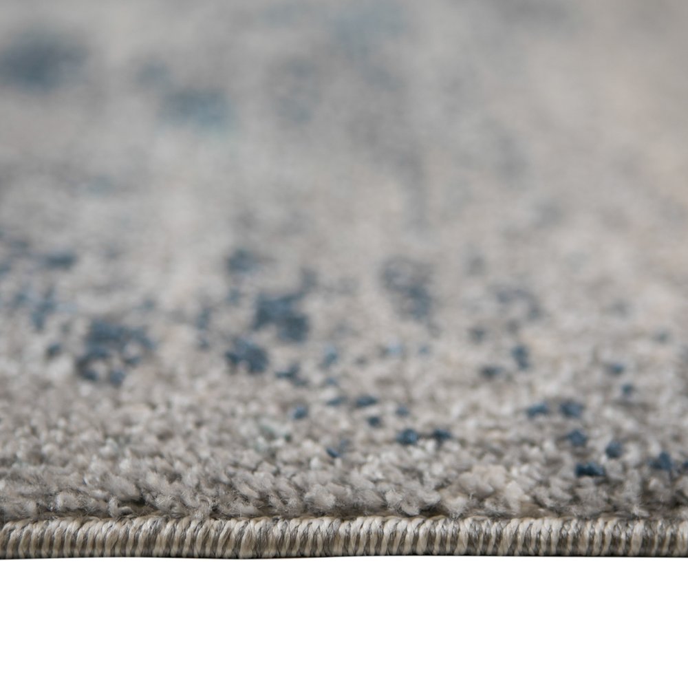 2' X 3' Dark Blue And Gray Abstract Area Rug