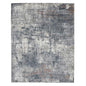 9' X 12' Ivory And Gray Abstract Area Rug