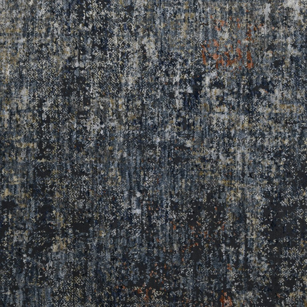 9' X 12' Ivory And Gray Abstract Area Rug