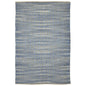 8' X 10' Tan and Blue Geometric Flatweave Handmade Area Rug