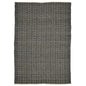 5' X 8' Black and Tan Geometric Flatweave Handmade Area Rug