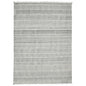 2' X 3' Ivory Black And Gray Geometric Flatweave Handmade Distressed Area Rug With Fringe