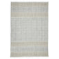 2' X 3' Blue And Gray Striped Flatweave Handmade Distressed Area Rug With Fringe