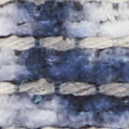 10' Ivory and Blue Oriental Power Loom Washable Runner Rug