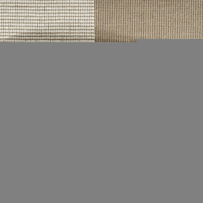 8' Natural and Ivory Geometric Power Loom Washable Non Skid Runner Rug