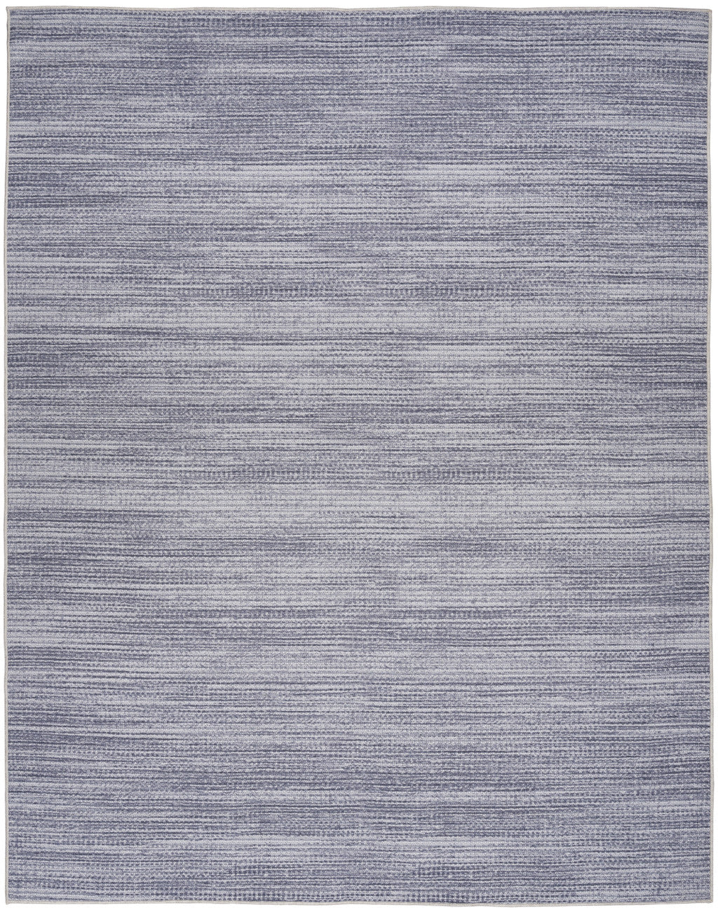 5' X 7' Gray and Ivory Abstract Power Loom Washable Non Skid Area Rug