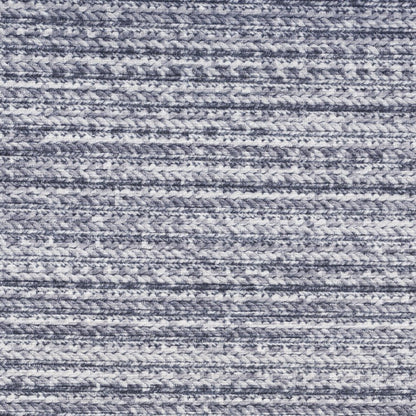5' X 7' Gray and Ivory Abstract Power Loom Washable Non Skid Area Rug
