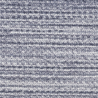 5' X 7' Gray and Ivory Abstract Power Loom Washable Non Skid Area Rug