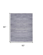 5' X 7' Gray and Ivory Abstract Power Loom Washable Non Skid Area Rug