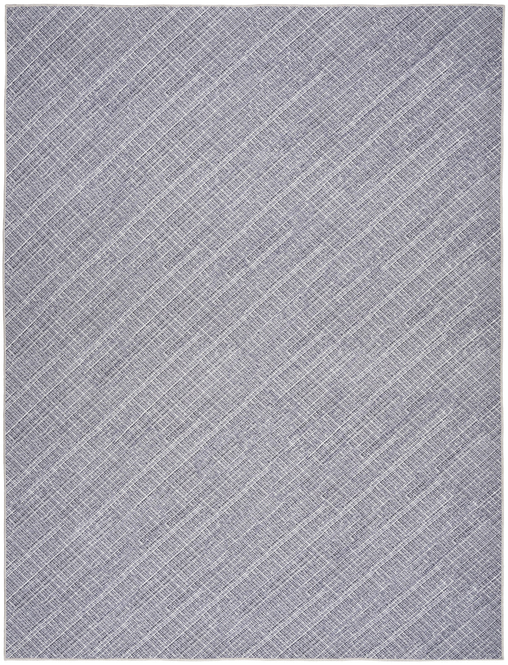 5' X 7' Gray and Ivory Abstract Power Loom Washable Non Skid Area Rug