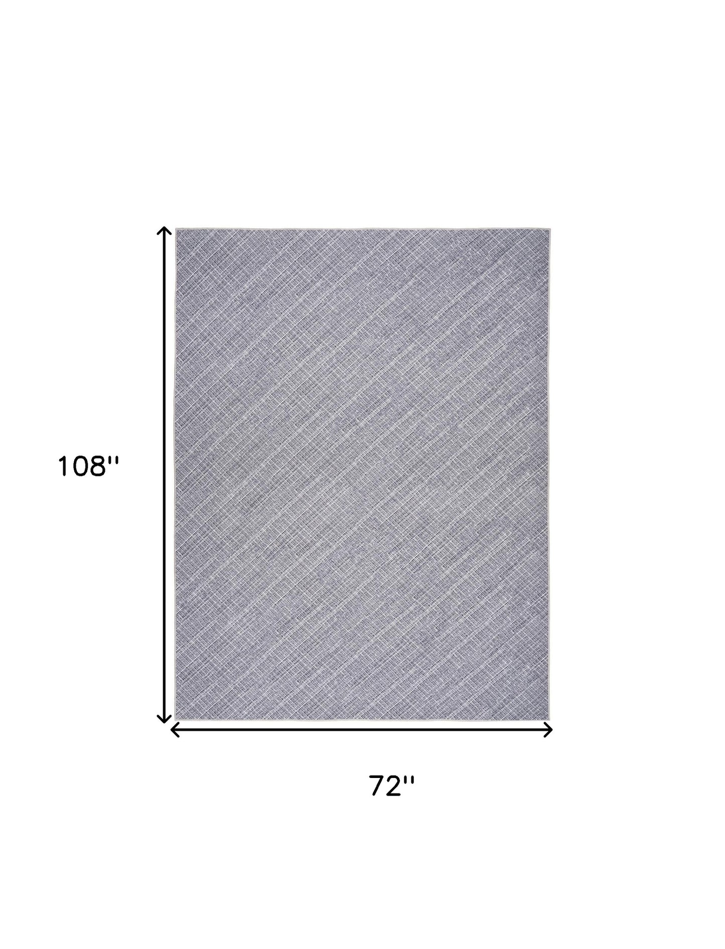 6' X 9' Gray and Ivory Abstract Power Loom Washable Non Skid Area Rug