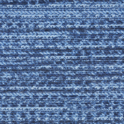 8' X 10' Blue and Gray Abstract Power Loom Washable Non Skid Area Rug
