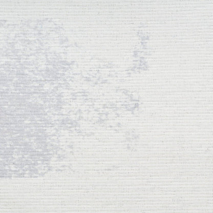 8' X 10' Ivory and Blue Abstract Power Loom Washable Non Skid Area Rug