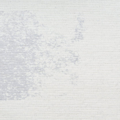 8' X 10' Ivory and Blue Abstract Power Loom Washable Non Skid Area Rug