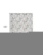 8' X 10' Ivory Green and Red Floral Power Loom Washable Non Skid Area Rug