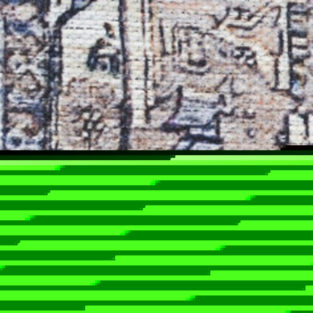 8' X 10' Ivory and Blue Oriental Power Loom Distressed Washable Non Skid Area Rug