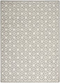 4' X 6' Gray and Ivory Geometric Hand Tufted Area Rug