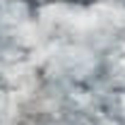 8' X 10' Ivory Blue and Gray Oriental Power Loom Distressed Area Rug With Fringe