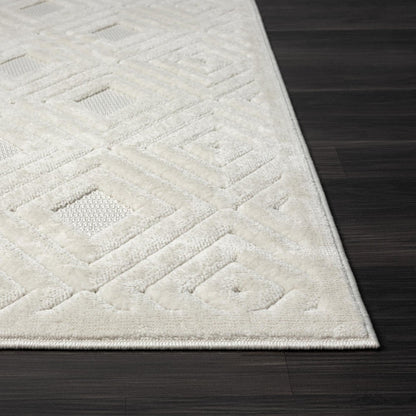 5' X 7' Gray Geometric Area Rug