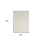 8' X 10' Ivory Geometric Area Rug