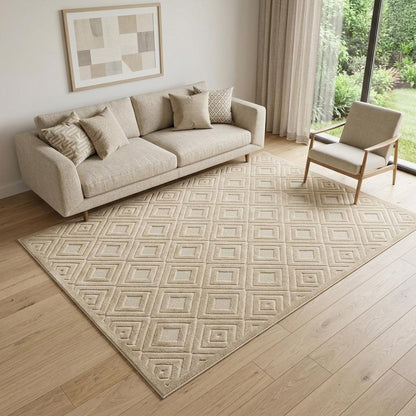 5' X 7' Gray Geometric Area Rug
