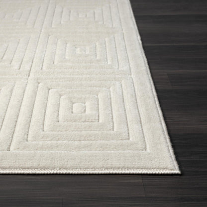 8' X 10' Beige Geometric Area Rug