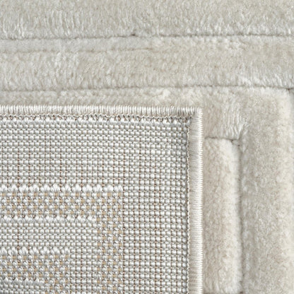 5' X 7' Ivory Geometric Area Rug