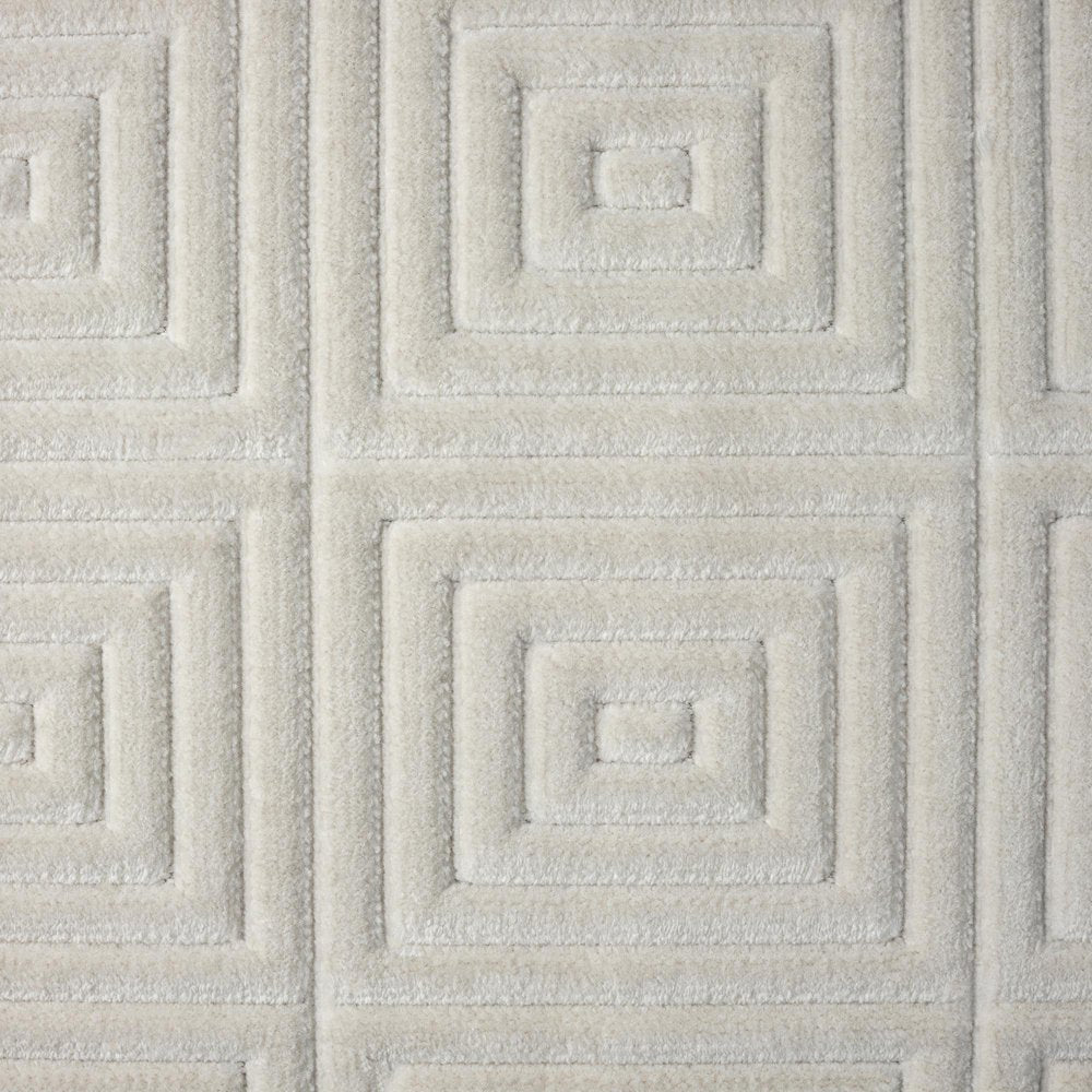 5' X 7' Ivory Geometric Area Rug