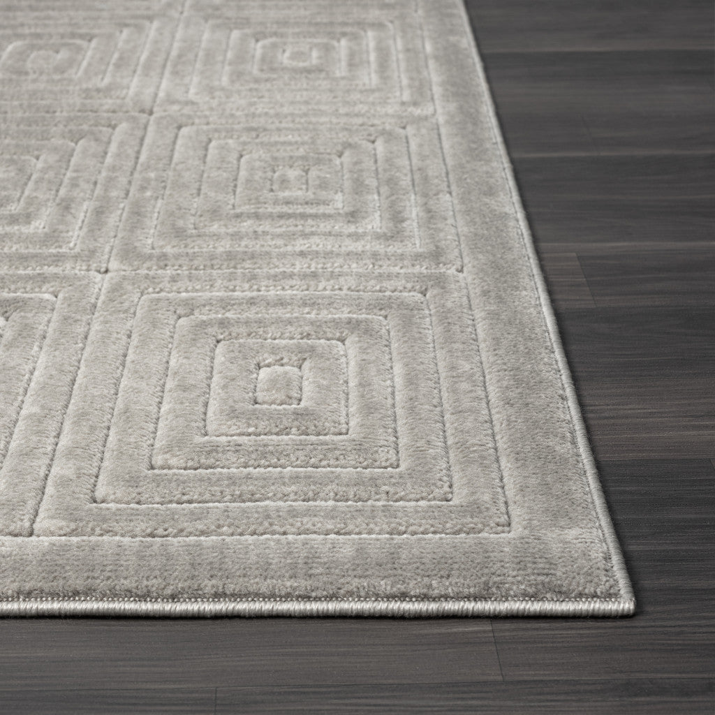 8' X 10' Ivory Geometric Area Rug