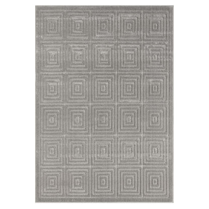 8' X 10' Ivory Geometric Area Rug