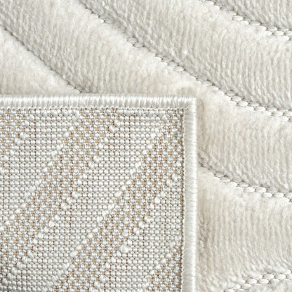 5' X 7' Ivory Trellis Area Rug