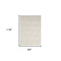 5' X 7' Ivory Trellis Area Rug